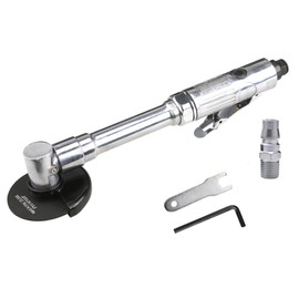 Generic 3” Pneumatic Cut Off Tool, 18000RPM Air Grinder, Extended Handle Air Cut Off Tool, 11.14” Long Handle Cutting Tool, Stepless Speed, Aluminum Alloy, 1/4” Air Plug