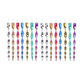 Priaora 15Pcs Colourful Reflective Bird Deterrent Rods, Hanging Bird Repellents Reflective Scare Rods, Keep Pigeon Birds Away from Your Home Garden Flowers Patio (Random Color) (K55-15)
