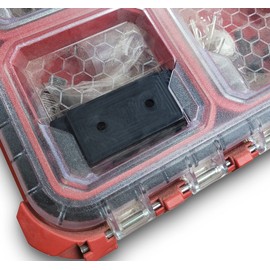 Commander Tool & Garage Organization | Milwaukee Packout Mounting Plate for Milwaukee Packout System | Milwaukee Packout Feet for Packout Tool Box | Packout Mount for Milwaukee Tool Kit (Black, 10pcs)