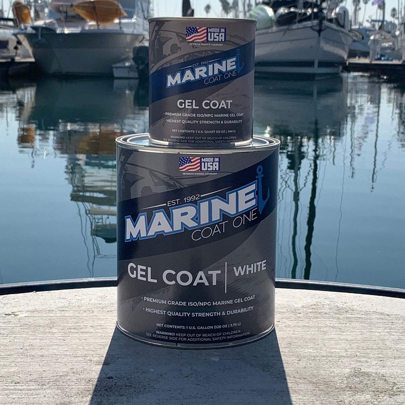 MarineCoat One Premium Marine Gelcoat (Black without Wax, Gallon)