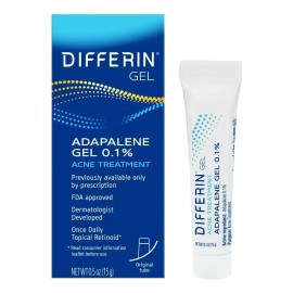 Differin Adapelene Gel 0.1 % Tratamiento Para Acne 15 G