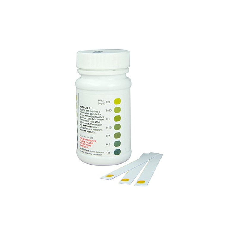 SimplexHealth Total Chlorine Check - Water Testing Strips (50 Strips)