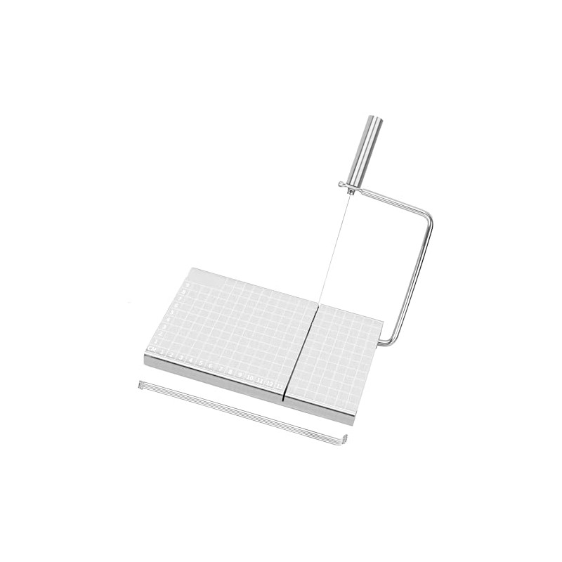 Stainless Professional Cheese Slicer with 5 Replacement Wire,Cutter and Measurement