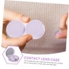 SAFIGLE 3 Sets Travel Contacts Lens Case with Shaped Holder