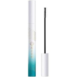MZKV- Máscara de pestañas negra con cepillo ultrafino, para pestañas pequeñas e inferiores, cepillo pequeño y suave, sin grumos, resistente al agua