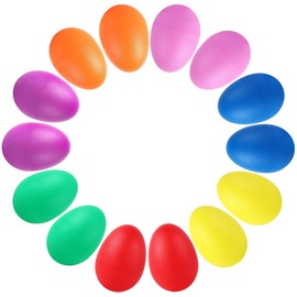 Augshy 14 PCS Egg Shakers Percussion Musical Egg Maracas Easter Egg Kids Toys (Plastic)