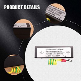 Daiilg RJ45 Plug Ethernet Network Surge Protector Arrester 100MHz