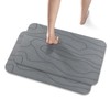 2 Pack Diatomaceous Earth Shower Mat, Stone Bath Mat, Nonslip