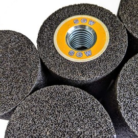 SGW Mounted Point Plug Stone Wheel - Type 18, 2" Diameter x 3" Length, 5/8"-11 Thread - Pack of 2