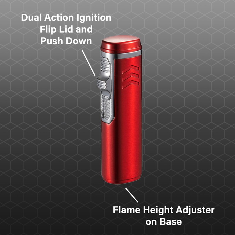 Visol Legion Butane Torch Lighter Single Flame Refillable Gas Lighter,