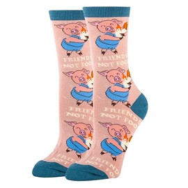 Oooh Yeah calcetines de algodón para hombre y mujer, calcetines divertidos locos y tontos, calcetines de moda modernos, calcetines de vestir, Amigos, L for Women’s shoe size 9-11, Men's shoe size 9-12