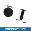 A ABSOPRO Plastic Rivets 5 mm Plastic Black (Set of