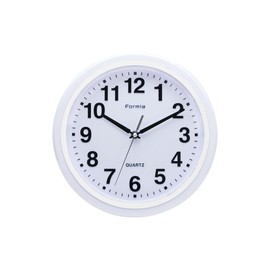 Hodogaya Electronic Sales Wall Clock, Silent, Continuous Second Hand, 3D Letters, Analog, White