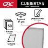 Cubierta Para Encuadernar Gbc P3561 Rayado Transparen-50 Pzs Color Transparente
