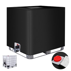 IBC Tank Cover, Container Cover, Anti-UV Protective Cover, IBC Container Tarpaulin, for Water Tank100L 420D Protective Tarpaulin/Rainwater Films, Dustproof Cover, for 1000L IBC Containers (120 x 100 x