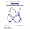 SYROKAN Women's Full Support Racerback Sports Bra Multicoloured #2 38D