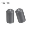 sourcing map 100pcs Rubber End Caps 5.5mm(1/4") ID Vinyl PVC
