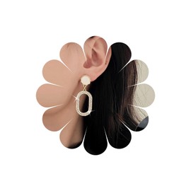 Yheakne Boho Oval Kristall Ohrringe Gold Cz Rechteck Baumeln Ohrringe Vintage Opal Stein Ohrstecker Strass Geometrische Ohrringe Schmuck Für Frauen Und Mädchen