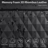 CAR PASS 2Pack Front Car Seat Covers Leather Memory Foam