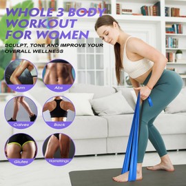 YAYUSI Bandas de Resistencia 3 Pack, Ligas Elásticas Multifuncionales, Elásticas de Material TPE para Prevenir Alergias, Juego de Bandas Elásticas para Yoga, Pilates, Estiramientos, Musculacion