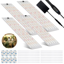 Journeyside LED Plant Lamp 4 Pieces, 540 LEDs Full Spectrum Plant Light, Plant Light Grow Light with 3/9/12H Timer 10 Types of Brightness for Seedlings, Succulents, Vegetables