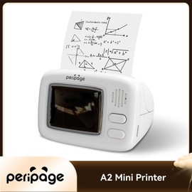 PeriPage A2 Mini Sticker Printer-2 Inch Bluetooth & Thermal Pocket Printer, Inkless Portable Printer for Study Notes, Photos, Memos, Lists, Gifts, Journals