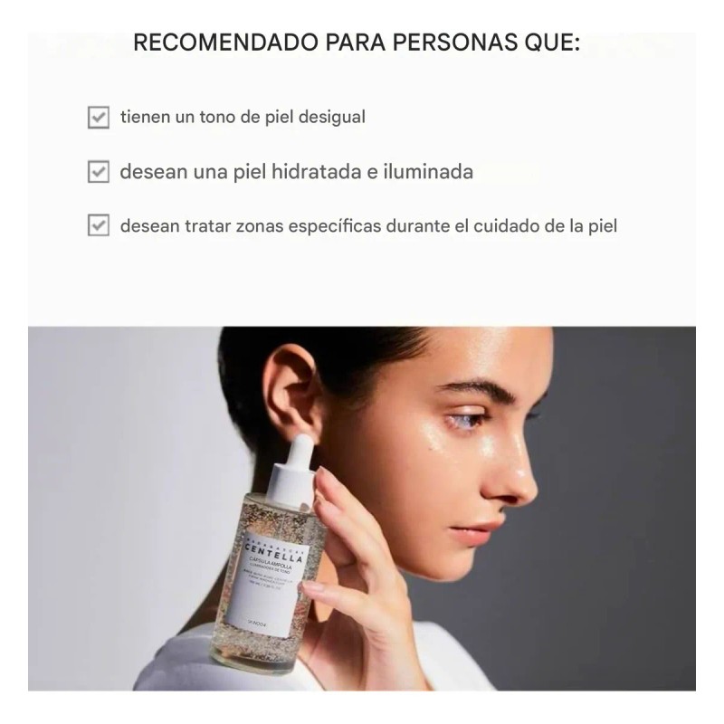 Suero Facial Iluminador Piel Radiante Con Centella 50 Ml