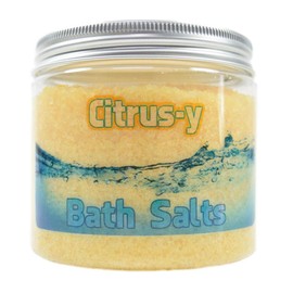 Citrus-y Bath Salts Soak - Bath Soaks, Herbal Bath Salts In A Jar, Scented Sea Salt, Natural Bath Salt Soak, Spa Gifts Epsom Salt Bath Gifts
