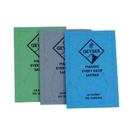 Geyser EcoSponge 3-Pack - Replacement Bath Scrub Sponges for The Geyser EcoShower or Clean Kit for Camping, RVing, Overlanding, & Outdoor Recreation - Assorted