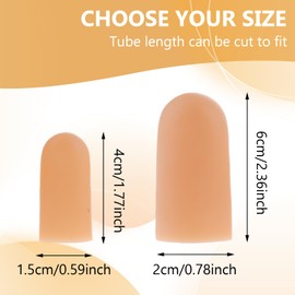 12 Pieces Silicone Toe Protectors, Original Soft Toe Cap Toe Protectors to Protect from Rubbing Ingrown Toenails Corns Blisters Hammer Toes and Other Painful Toe Problems for Men and Women