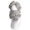 PENGXX Professional Santa Wig Beard Set Synthetic Fibre Grey Moustache