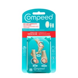 COMPEED Cerotti per vesciche, a lunga durata e guarigione veloce - Pack misto, 5 Cerotti