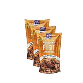 Seakid Crispy Spicy Pusit Teriyaki Style - Spicy Fried Squid Nutricious Snack 1.41oz (40g), 3 Pack
