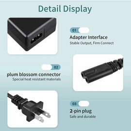 SLLEA AC/DC Adapter for ZVOX AccuVoice AV200 Hearing Aid Technology TV Speaker Soundbar Sound bar Accu Voice Power Supply Cord Cable PS Battery Charger Mains PSU