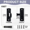 Nouiseuns barn Door Locks | Elegant Black Zinc‑Alloy 90° Door