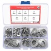 128 Pcs Knurled Conical Spring Washers, Stainless Steel Serrated Conical