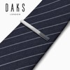 DAKS Ducks se-da038 Black Diamond Cut Tie Clip, Brass, No