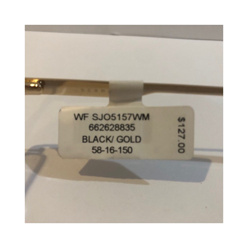 Sean John SJO5157 Black/Gold Eyeglass Frames 58-16-150