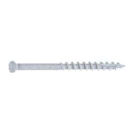 #8 x 2 Saberdrive White Trim Screws 1 LB, Approx. 171 Pieces, Durable Wood Screws, Serrated Thread for Secure Fastening, Avoid Cam Out