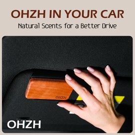 Car Air Freshener-The Original Wood Air Freshener-Car Odor Eliminator for Visor Clip-Long Lasting Scent,Vehicle Scent Diffuser for Truck & SUV-Pack of 4 (Teak-Amber-Cabana-Grove) INCLUDED 2 CLIPS