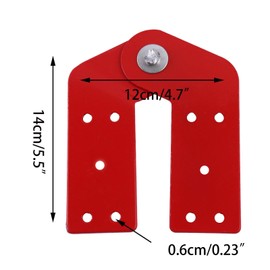 QIXIN 4Pcs Attic Ladder Hinge Herringbone Ladder Tie Rod Attic Ladder Accessories