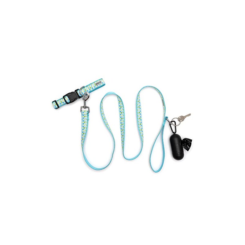 The Worthy Dog's Mermaid Collar Blue X-Large