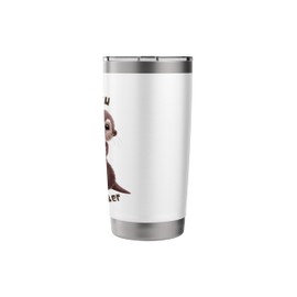Otter Puns "I Love You Like No Otter" Cute Funny Otter Love Stainless Steel Insulated Tumbler