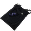[NeoVenus] Natural Stone Magatama Necklace Blue Gold Stone (1 Piece),