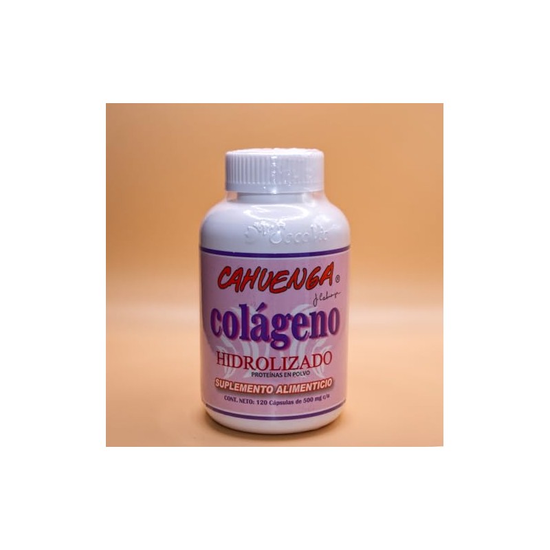 Cahuenga Colágeno Hidrolizado Suplemento Alimenticio Cápsulas 500 120