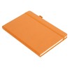 A5 Lined Notebook Portable PU Leather Hardcover Notebook with Elastic