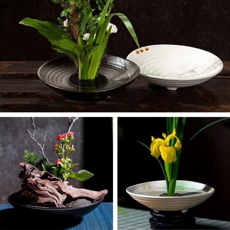 HIGHAWK Flower Vase, For Artificial Flowers, Water Base, Pottery, Flower