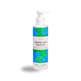 Gentle Hand Soap - Does Not Dry Skin - Suitable for All Skin Types - With Biodegradable Vegetable Surfactants - Natural, Vegan, Cruelty Free, Nickel Free Tested - 200ml