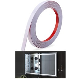 Peel and Stick Wall Moulding Panels Panelling Kit Coving for Ceilings Peel and Stick Moulding Trim Flexi Moulding Dado Rail for Wall Ceiling Floor Cabinet Tile Trim (White 5.5mx0.66cm)