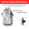 VLUOO Electronic Deadbolt Door Lock, Anti-Theft Remote Deadbolt Door Lock
